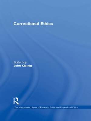 cover image of Correctional Ethics